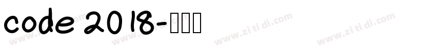 code 2018字体转换